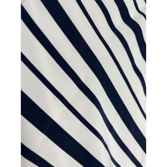 Lane Bryant Plus 22 Chevron Stripe Flare Skirt Side Zip - Picture 6 of 9